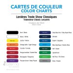 Charte de couleurs - lanières fabriquées au Québec