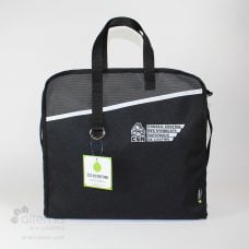 Sac de congrès écologique l'Enseignant, fabriqué au Québec en entreprise d'économie sociale à partir de retailles luxueuses revalorisées
