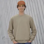 Crewneck unisexe fabriqué au Québec_Sable