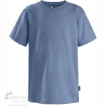 T-short col rond unisexe pour adolescent fabriqué au Québec_Denim