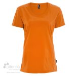 t-shirt en coton bio femme - orange