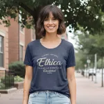 T-shirt rol rond femme fabriqué au Québec