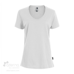 t-shirt en coton bio pour femme avec large col rond