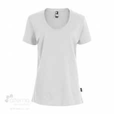 t-shirt en coton bio pour femme avec large col rond