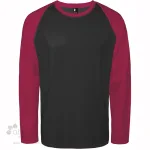T-shirt manches longues raglan fabriqué au Québec en usine syndiquée