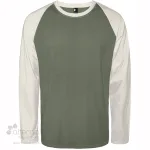 T-shirt manches longues raglan fabriqué au Québec en usine syndiquée