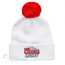 Tuque à rebord avec pompon