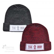Tuque à rebord en fil chiné