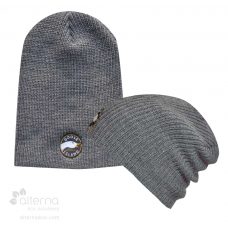 Bonnet long en tricot shaker