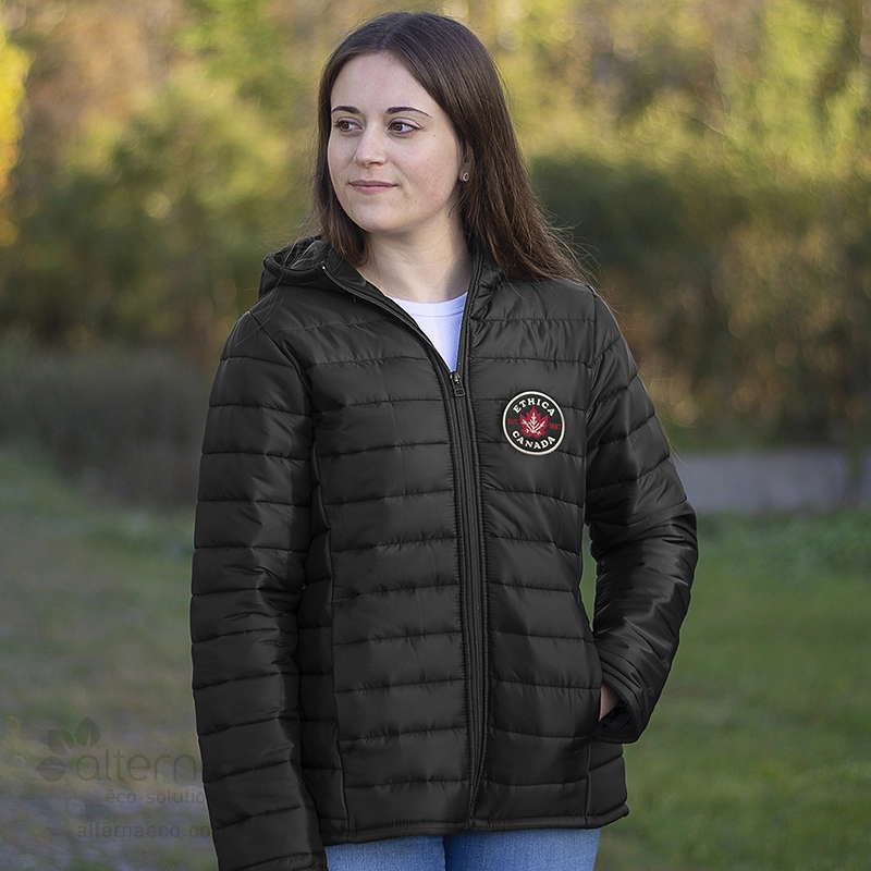 Manteau matelassé pour femme fabriqué au Québec