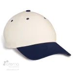 Casquette style Baseball fabriquée au Québec_beige et marine