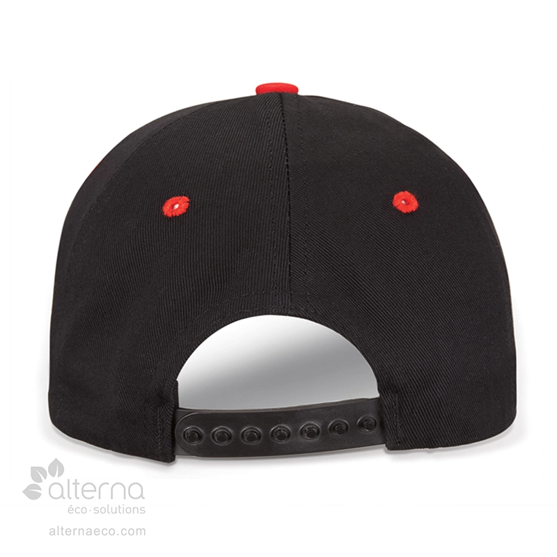 Casquette style Baseball fabriquée au Québec_noir_snap