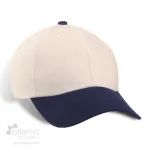Casquette style dad's cap fabriquée au Québec_beige et marine