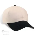 Casquette style dad's cap fabriquée au Québec_Beige et noir