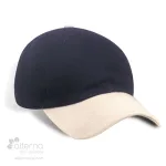 Casquette style dad's cap fabriquée au Québec_marine et beige