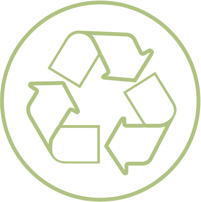 Produit contenant des matières recyclées, recyclables ou revalorisées
