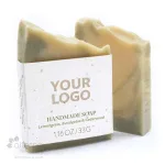 Savon artisanal fabriqué au canada avec étiquette ensemencée_citronelle