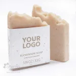 Savon artisanal fabriqué au canada avec étiquette ensemencée_avoine