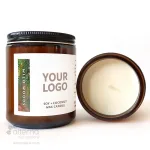 Bougie de soya et coco fabriquée à la main au Canada_bois sauvages 8oz