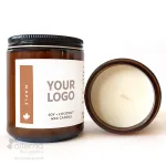 Bougie de soya et coco fabriquée à la main au Canada_érable 8oz