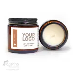 Bougie de soya et coco fabriquée à la main au Canada_érables 4 oz