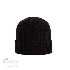 Tuque en tricot côtelé Meilleur fabriquée au Québec - Noir
