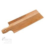 Planche de bois à poignée fabriquée au Québec en érable récupéré - format long.