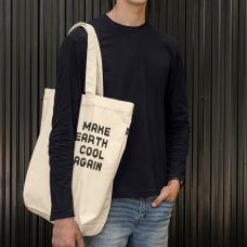 Grand sac fourre-tout en coton recyclé fabriqué au Québec, Canada.