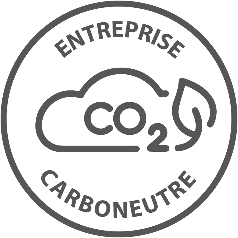 Produit créé et/ou fabriqué par une entreprise certifiée Carboneutre Produit créé et/ou fabriqué par une entreprise certifiée carbonautre