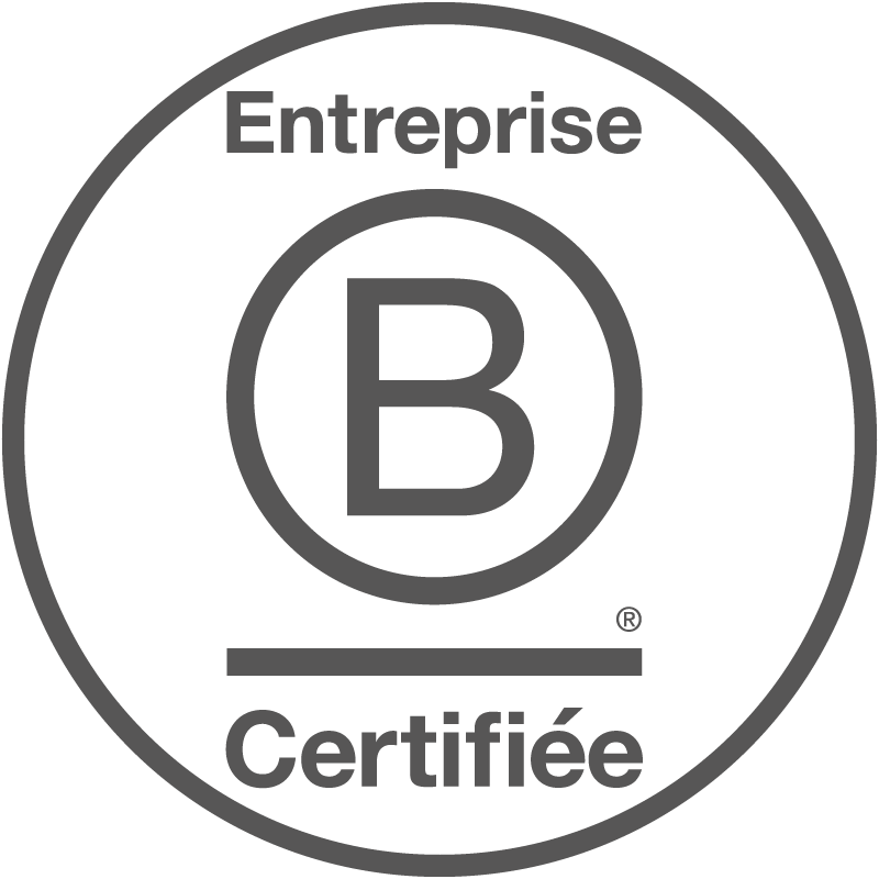 Produit créé et/ou fabriqué par une entreprise certifiée B Corp Produit créé et/ou fabriqué par une entreprise certifiée B Corp