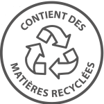 Contient des matières recyclées