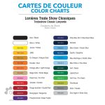 Chartes des couleurs - Lanières tradeshow classiques - Couleurs de stock