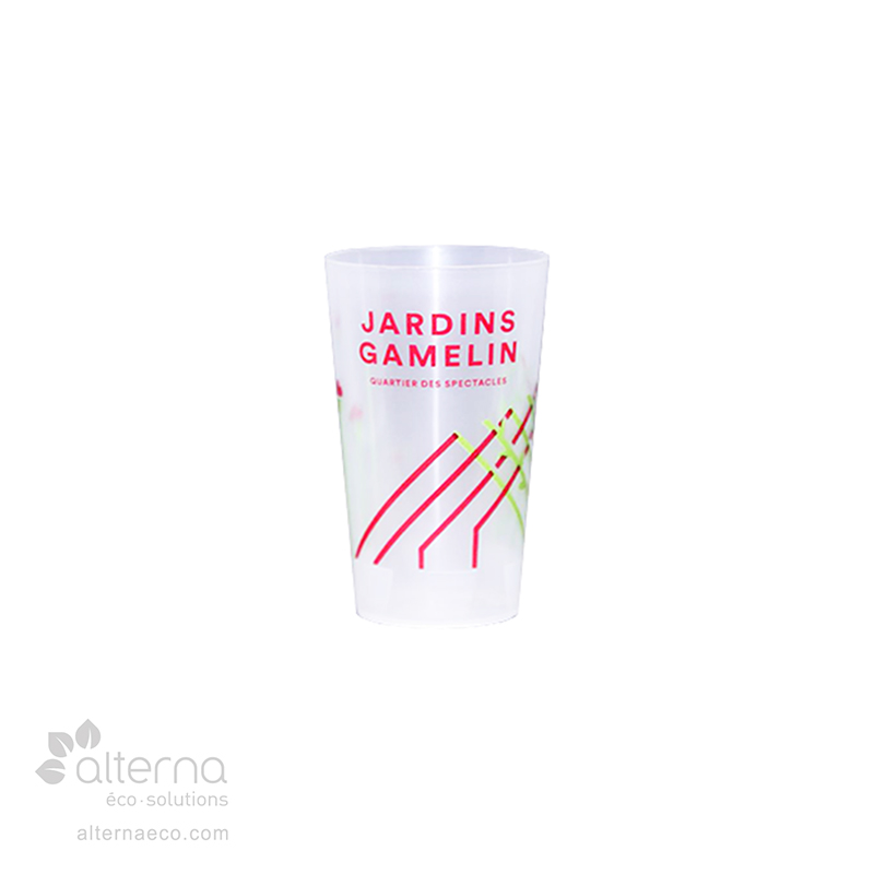 Verre en plastique réutilisable pour vos événements et festivals écoresponsables