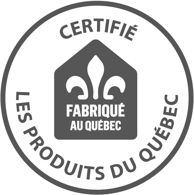 Produit certifié Fabriqué au Québec par Les Produits du Québec