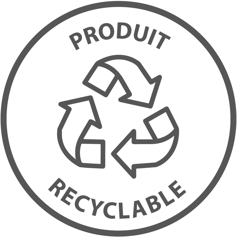 Produit contenant des matières recyclables