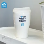 Gobelet de voyage en céramique fabriqué au Québec. Tasse en céramique fabriquée au Québec.