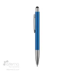 056-EC153 Stylo en aluminium recyclé bleu