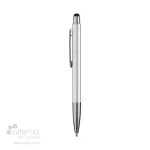 056-EC153 Stylo en aluminium recyclé blanc