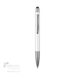 056-EC153 Stylo en aluminium recyclé blanc