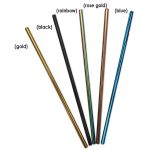 Paille couleur acier inoxydable avec brosse importation futé