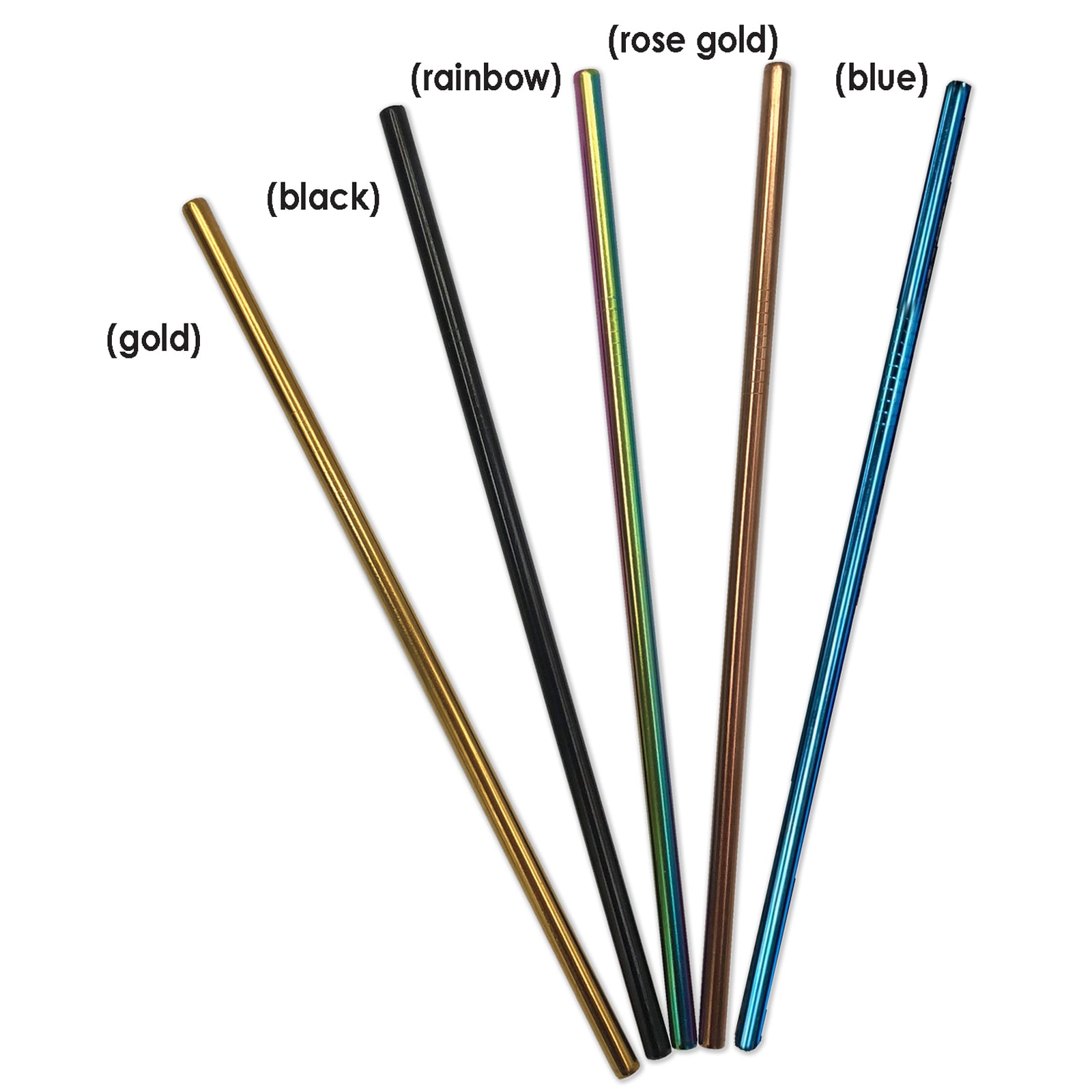 Paille couleur acier inoxydable avec brosse importation futé