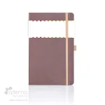 Carnet de notes en cuir de pomme brun