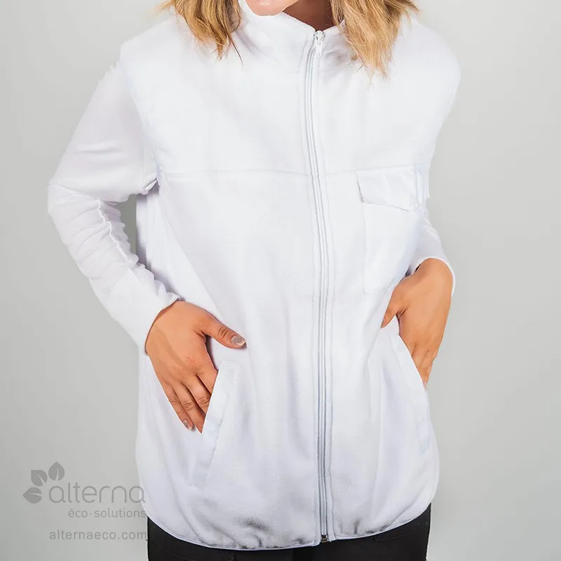 Veste-polar-sans-manches-zip-Unisexe hyper personnalisée