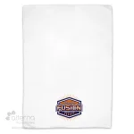 serviette sport sublimée et personnalisable en microfibre fabriquée au Québec
