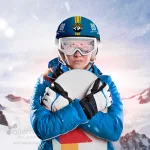 Housse sublimée pour casque de ski fait au Québec