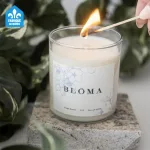 Bougie de soya personnalisée 8 oz fabriqué au Québec