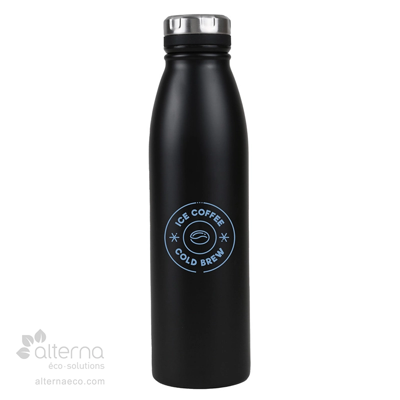 Bouteille d'eau en acier inoydable recyclé 600 ml_Importation futée