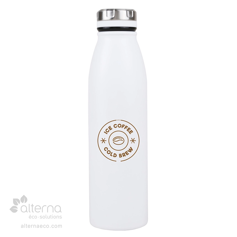 Bouteille d'eau en acier inoydable recyclé 600 ml_Importation futée