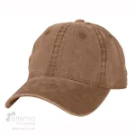 Casquette Initial non structurée en coton recyclé_Café