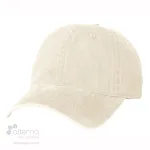 Casquette Initial non structurée en coton recyclé_Ivoire